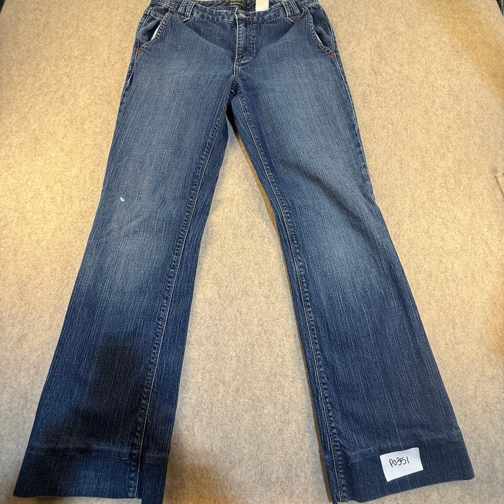 Eddie Bauer Womens Tall Bootcut Jeans Medium Wash‎ Blue Stretch Denim Size 8T